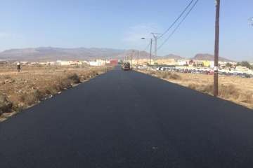 Últimas obras del plan de asfaltado del Fdcan en Telde (Foto TA)